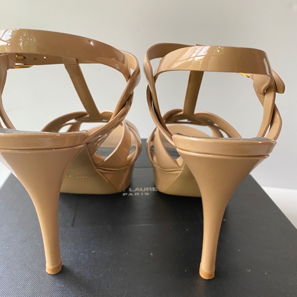 Tribute 75MM Patent Leather Platform Sandals size 37.5 - Picture 5 of 8